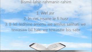 Meso Suren Asr  Në Transliterim Shqip dhe Përkthim Shqip  Në HD [upl. by Whatley670]