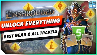 Enshrouded UNLOCK EVERYTHING Early  BEST Gear Glider amp All Quick Travel Full Guide [upl. by Marceau358]