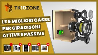 Le 5 migliori casse attive e passive per giradischi [upl. by Neehsas]