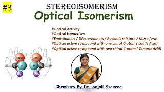 Optical Isomerism  Condition to be optically active  Enantiomers  Diastereomers  Racemic Meso [upl. by Remat]