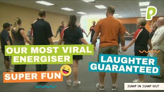 Group ENERGISER WarmUp Fun Game  Jump In Jump Out  playmeo [upl. by Oiznun]