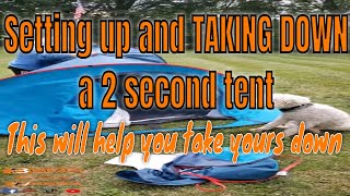 Quechua  Decathlon 2 second tent review Set up and take down [upl. by Auburta]