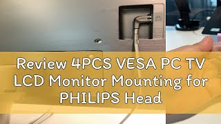 Review 4PCS VESA PC TV LCD Monitor Mounting for PHILIPS Head Screws M4 X 12 Silver [upl. by Ydassac]