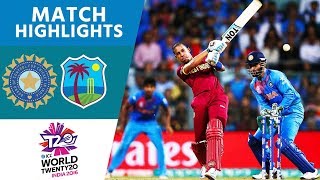 Simmons amp Russell Upset Hosts  India vs West Indies  ICC Mens WT20 SemiFinal 2016  Highlights [upl. by Weinshienk]