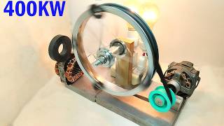 400KW Generator Ac220V Free Energy Electricity Use Compressor Motor Coil At Home [upl. by Nahsed]