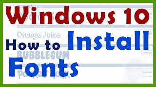 ✅ How to Install New Font in Windows 10 Windows 8 and Windows 7 in Hindi [upl. by Enrique]