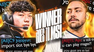 FLAMING EACHOTHER WHILE FIGHTING FOR MSI  TL VS C9 LCS SPRING 2024  CAEDREL [upl. by Ralyt]