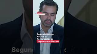 Segundo Debate Presidencial 2024 La participación de Jorge Álvarez Máynez eleccionesmx2024 nmas [upl. by Julita491]