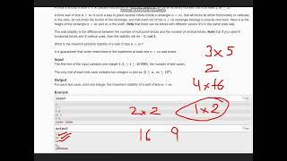 A Brick Wall  Codeforces Round 922 Div 2  Codeforces  Full solution with code [upl. by Hooper]