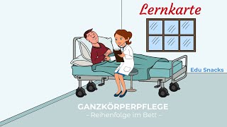 Lernvideo für Pflegeberufe Ganzkörperpflege  Waschen im Bett [upl. by Ahsiemat332]