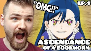 MYNE IS SCARY  ASCENDANCE OF A BOOKWORM  EPISODE 4  New Anime Fan  REACTION [upl. by Sheepshanks]