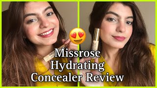 Miss Rose New Hydrating Concealer Review  Vani vlogs [upl. by Enirac]