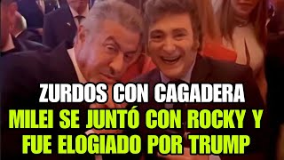 💥 MILEI EN USA IMPARABLE SE JUNTÓ CON TRUMP ELON MUSK Y STALLONE [upl. by Doowron]