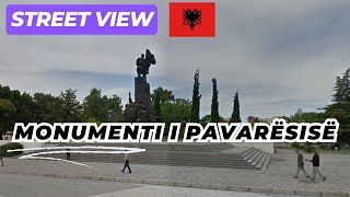 Monumenti i Pavarësisë in Vlora Albania on Google Street View [upl. by Natalie497]