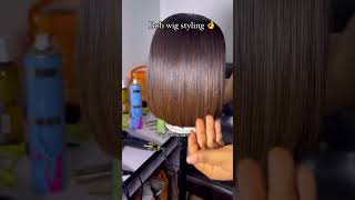 Bob wig styling [upl. by Ainivad]