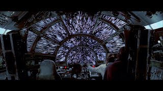 Star Wars The Empire Strikes Back  Falcon enters Hyperspace [upl. by Lorens308]