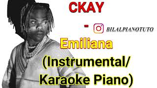 CKAY  EMILIANA InstrumentalKaraoke Piano [upl. by Jocelyn199]