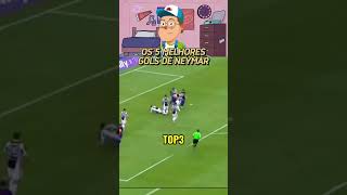 OS 5 MELHORES GOLS DE NEYMAR [upl. by Ddart]