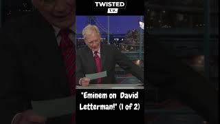 Eminem on The David Letterman Show 1 of 2 eminem theeminemshow [upl. by Anett661]