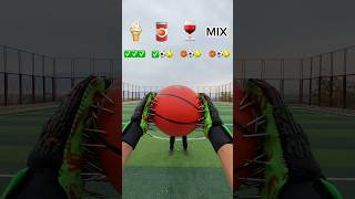 ICE CREAM ASMR CATCH THE BALLS WITH NAIL GOALKEEPERS GLOVES 🍦🧤🏀shorts viralvideo challenge [upl. by Lammaj458]