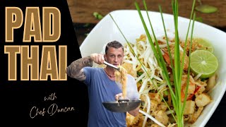 Pad Thai noodles recipe ผัดไทยไก่และกุ้ง [upl. by Ayital]