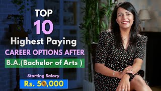 Top 10 Career Options After BA  Most InDemand Jobs  Best Jobs in Humanities  Arts [upl. by Naujtna]