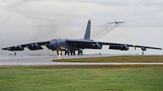 B52 Stratofortress Take Off US Air Force [upl. by Hindorff]