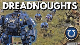 THE FURY OF DREADNOUGHTS Ultramarines VS Orks Onslaught in WARHAMMER 40K DEADLY BATTLE [upl. by Yesak]