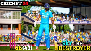 66 43 SKY DESTROY  AUSTRALIA VS INDIA T20 AT LORDS CRICKET GROUND  CRICKET 24 [upl. by Aiyn497]