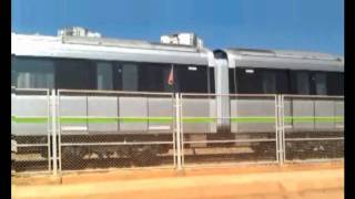 Namma Metro Green line Train at the Peenya depot [upl. by Dottie769]