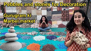 8 Rs kg Stones and pebbles  Natural stones  Sikanderpur Marble Market Gurugram [upl. by Ciel]