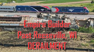 Amtrak Passing Derailment  Reeseville WI  Bonus Defective Defect Detector [upl. by Bald]