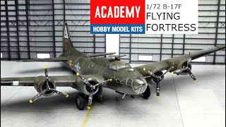 Academy 172 B17F Flying Fortress Full Build [upl. by Mccallion630]