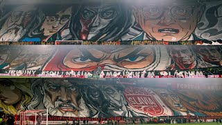 Slavia Praha 51 MFK Karviná 10112024 132 year choreo  pyroshow [upl. by Chiaki]