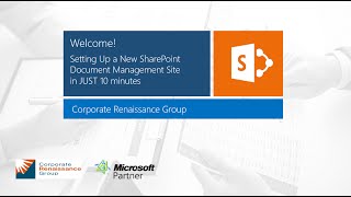 Setting Up a Document Management Site in Just 10 Minutes with SharePoint and Office 365 [upl. by Ahseiuqal]