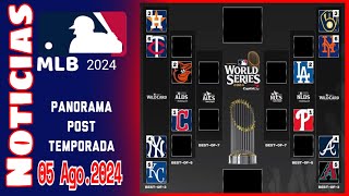 MLB ⚾ PANORAMA POSTEMPORADA 2024 NOTICIAS BEISBOL DE GRANDES LIGA en vivo 05 Agosto 2024 [upl. by Wurtz545]