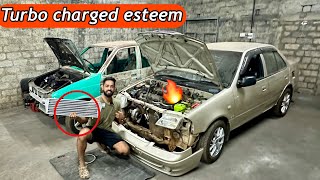 💥Turbo charged Esteem 2007  Project car building for Track purpose only [upl. by Pironi]