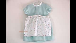 PATRONES y Tutorial Vestido delantal para niñas tallas 9 meses a 8 años [upl. by Azal]