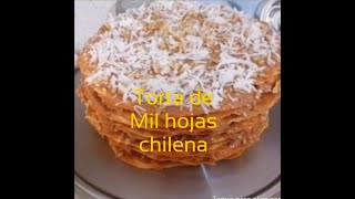 Torta Mil hojas Chilena [upl. by Auhsoj771]