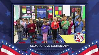 The Morning Pledge Cedar Grove Elementary [upl. by Batty]