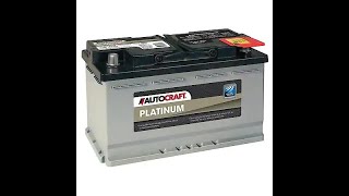 AutoCraft Platinum Car Battery  Type H8 AGM  Review [upl. by Case]