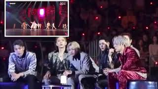 Monsta X reaction to ATEEZ MAMA 2019 [upl. by Lirbij934]