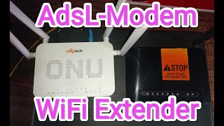 Convert any AdsL Modem Dlink to Router WIFI Extender for FTTH Bharat Fiber [upl. by Onitsuaf]