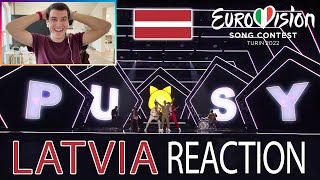 REACTION to EAT YOUR SALAD  Citi Zēni  Latvia 🇱🇻 EUROVISION 2022 [upl. by Anabal]