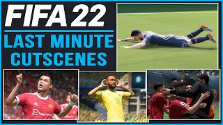 FIFA 22  ALL 13 NEW LAST MINUTE GOAL CELEBRATIONS CUTSCENES  Next Gen  PS5 amp Xbox Series X [upl. by Aivatal]