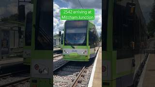 London Tramlink 2542 arriving at Mitcham Junction [upl. by Savart]