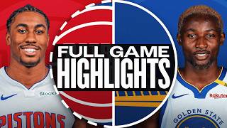 PISTONS at WARRIORS  NBA PRESEASON FULL GAME HIGHLIGHTS  October 13 2024 [upl. by Yonita]