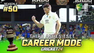 An Ashes HAT TRICK  Cricket 24 Career Mode 50 [upl. by Etra57]