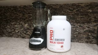 HOW TO MAKE A GNC PRO PERFORMANCE BULK 1340 WEIGHT GAINER PROTEIN SHAKE [upl. by Annail]