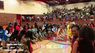 FRESH THE CLOWNS part 2  Dance Show Intermission  Detroit MI  Majorette Dance Competition [upl. by Nelyaw441]